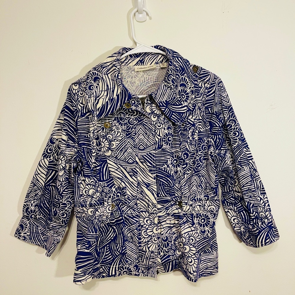 Coldwater Creek Womens large purple  Jacket.